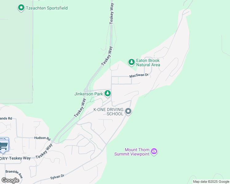 map of restaurants, bars, coffee shops, grocery stores, and more near 5900 Jinkerson Road in Chilliwack