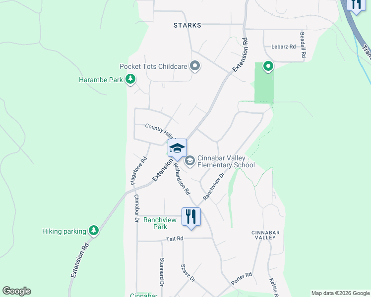 map of restaurants, bars, coffee shops, grocery stores, and more near in Nanaimo