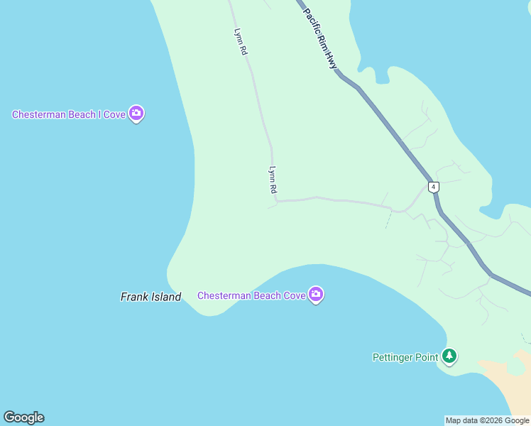 map of restaurants, bars, coffee shops, grocery stores, and more near 1327 Chesterman Beach Road in Tofino