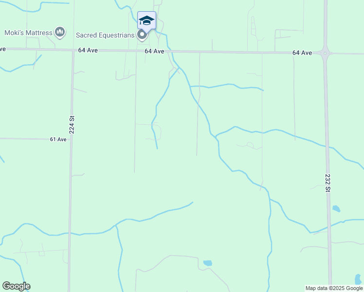 map of restaurants, bars, coffee shops, grocery stores, and more near 6099 228 Street in Langley Township