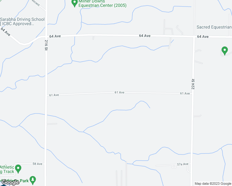 map of restaurants, bars, coffee shops, grocery stores, and more near 22041 61 Avenue in Langley