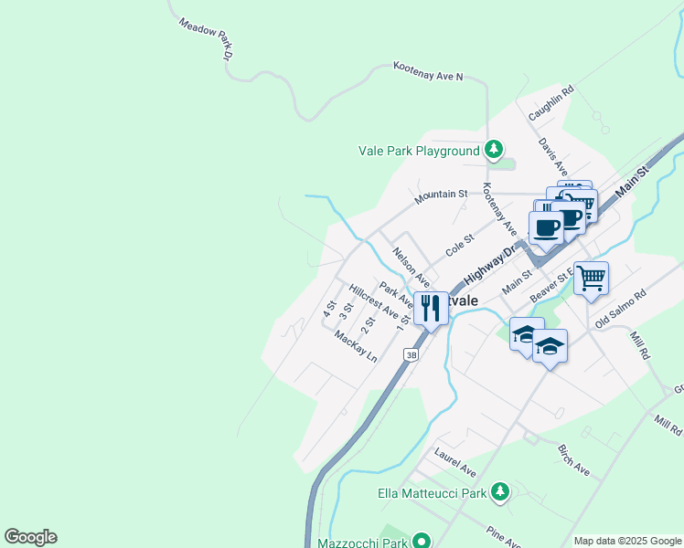 map of restaurants, bars, coffee shops, grocery stores, and more near 42 Hillcrest Avenue in Fruitvale