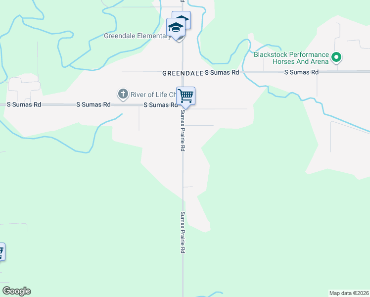 map of restaurants, bars, coffee shops, grocery stores, and more near 6269 Sumas Prairie Road in Chilliwack