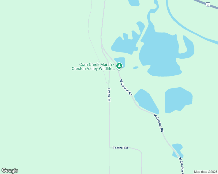 map of restaurants, bars, coffee shops, grocery stores, and more near 1720 Evans Road in Creston