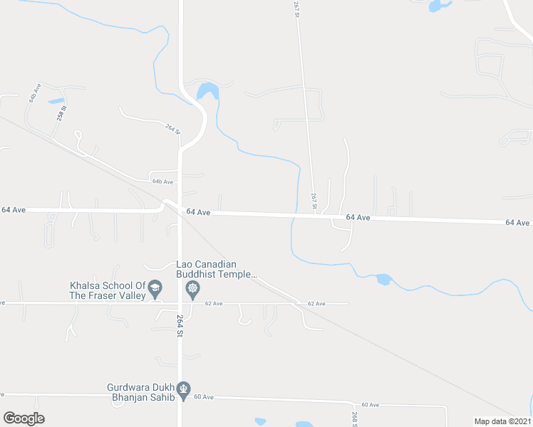 map of restaurants, bars, coffee shops, grocery stores, and more near 26607 64 Avenue in Langley
