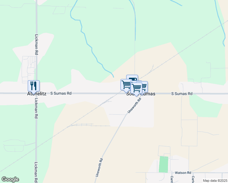 map of restaurants, bars, coffee shops, grocery stores, and more near 44361 South Sumas Road in Chilliwack