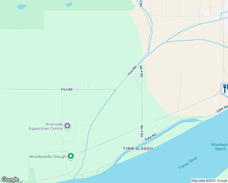 map of restaurants, bars, coffee shops, grocery stores, and more near 9500 Finn Road in Richmond