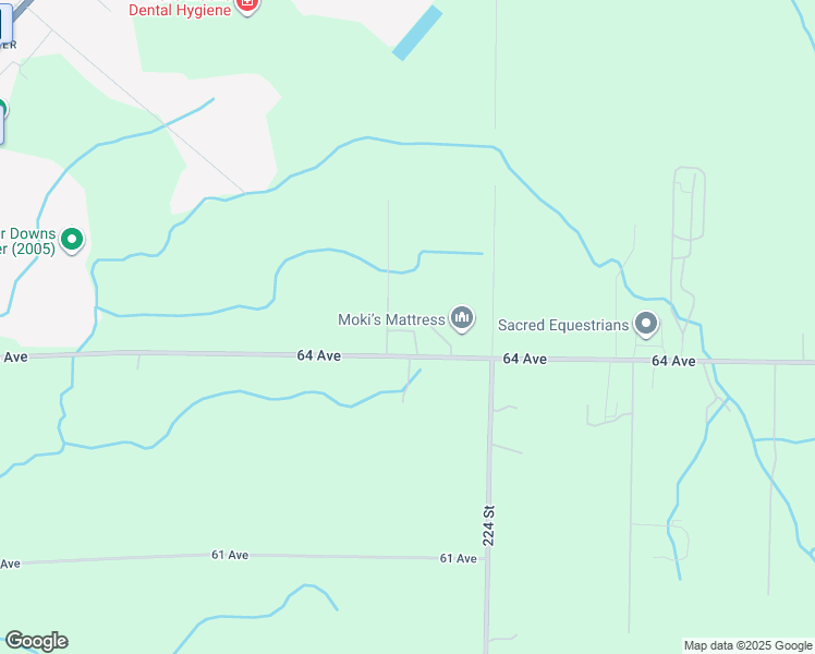 map of restaurants, bars, coffee shops, grocery stores, and more near 22285 64 Avenue in Langley