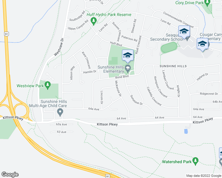 map of restaurants, bars, coffee shops, grocery stores, and more near 11168 Lincoln Drive in Delta