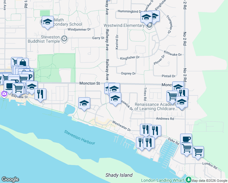 map of restaurants, bars, coffee shops, grocery stores, and more near 12051 Imperial Drive in Richmond