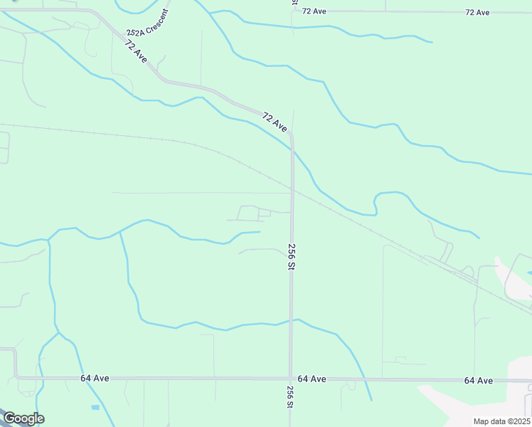 map of restaurants, bars, coffee shops, grocery stores, and more near 6773 256 Street in Langley Township