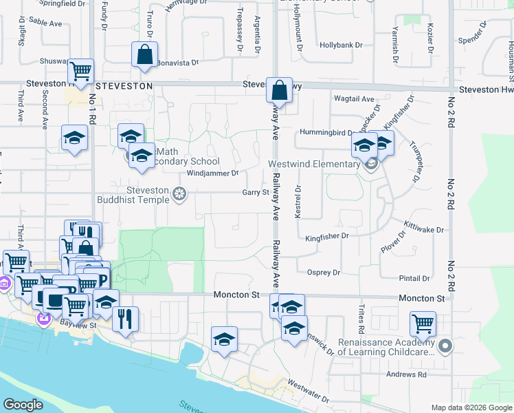 map of restaurants, bars, coffee shops, grocery stores, and more near 4855 Dunfell Road in Richmond