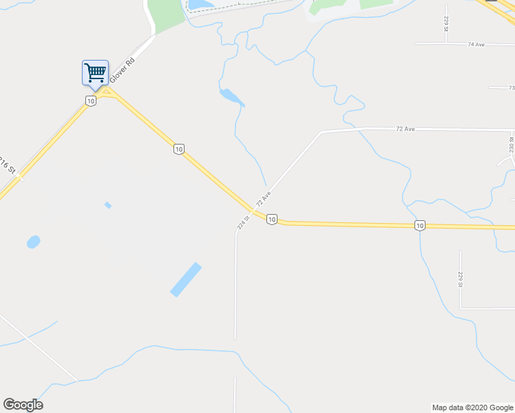 map of restaurants, bars, coffee shops, grocery stores, and more near 22444 72 Avenue in Langley