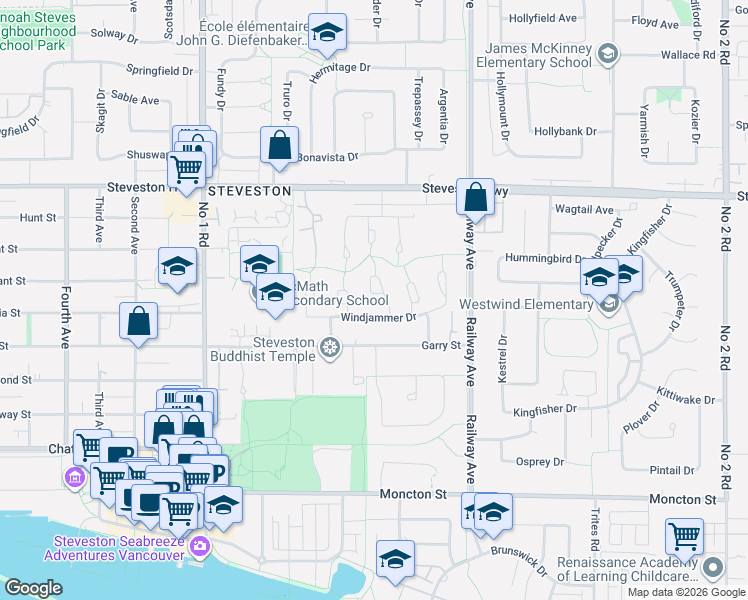 map of restaurants, bars, coffee shops, grocery stores, and more near 11311 Caravel Court in Richmond