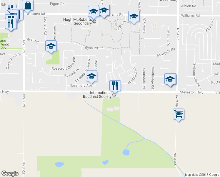 map of restaurants, bars, coffee shops, grocery stores, and more near in Richmond