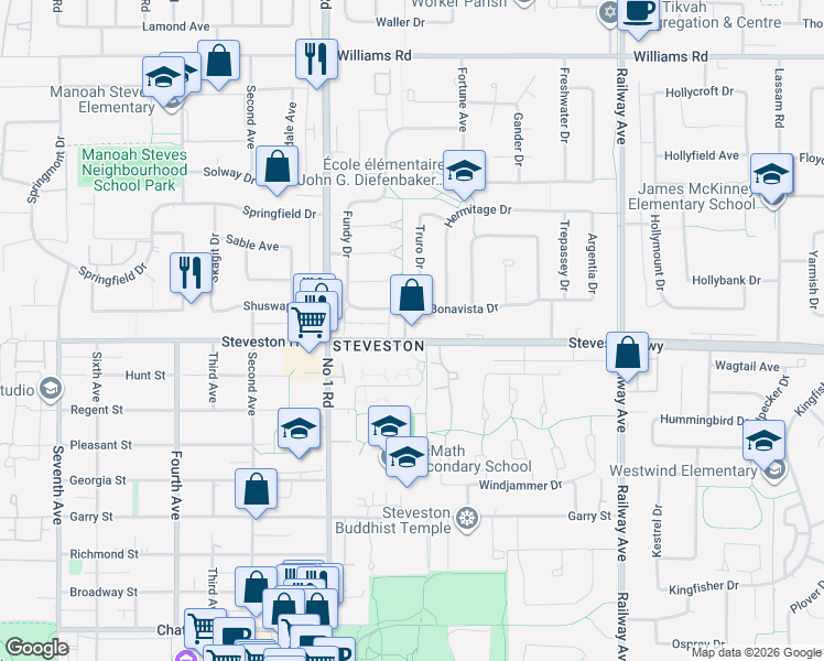 map of restaurants, bars, coffee shops, grocery stores, and more near 10882 Ransford Gate in Richmond