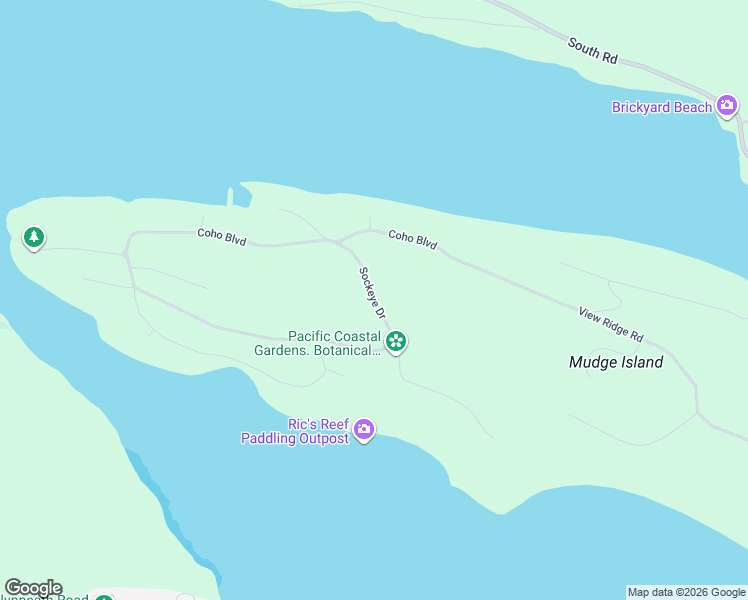 map of restaurants, bars, coffee shops, grocery stores, and more near Sockeye Drive in Nanaimo