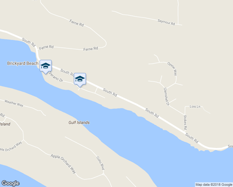 map of restaurants, bars, coffee shops, grocery stores, and more near 1830 S Rd in Gabriola