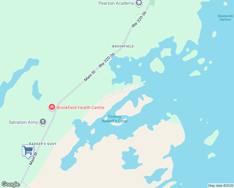 map of restaurants, bars, coffee shops, grocery stores, and more near 22 Brookfield Road in New-Wes-Valley