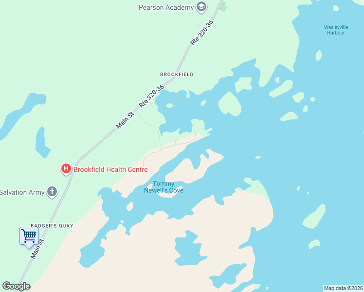 map of restaurants, bars, coffee shops, grocery stores, and more near 22 Brookfield Road in New-Wes-Valley