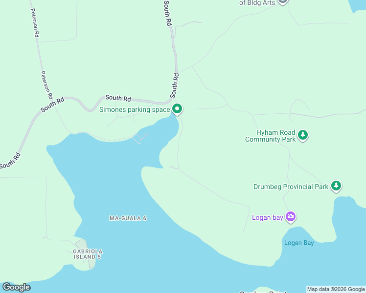 map of restaurants, bars, coffee shops, grocery stores, and more near 1885 Martin Road in Gabriola
