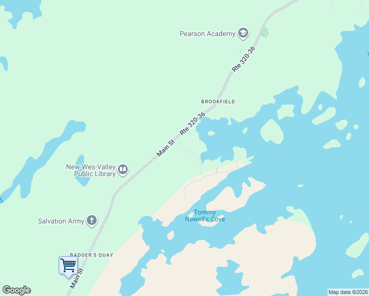 map of restaurants, bars, coffee shops, grocery stores, and more near Brookfield Road in New-Wes-Valley