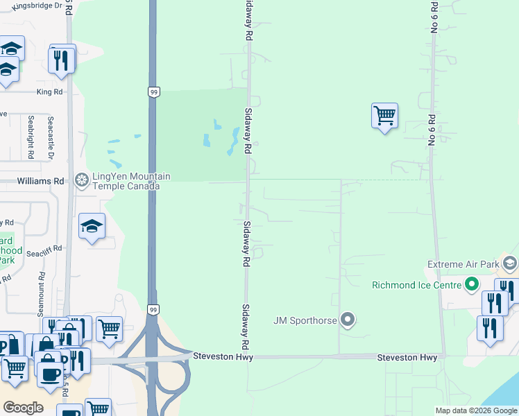 map of restaurants, bars, coffee shops, grocery stores, and more near in Richmond