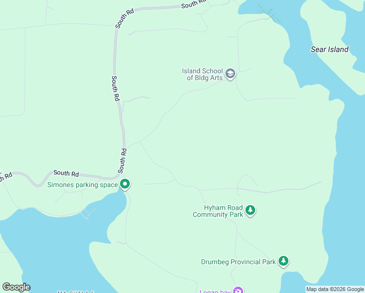 map of restaurants, bars, coffee shops, grocery stores, and more near 3055 Coast Road in Gabriola