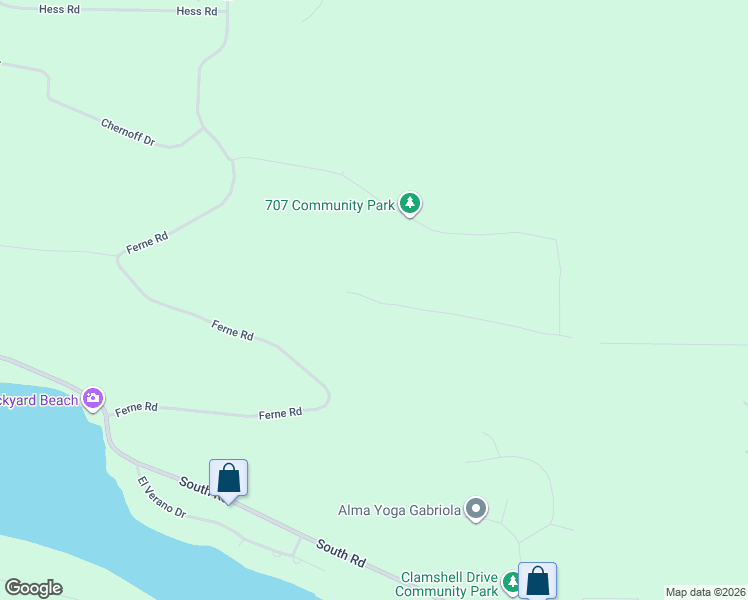 map of restaurants, bars, coffee shops, grocery stores, and more near 1840 Seymour Road in Gabriola