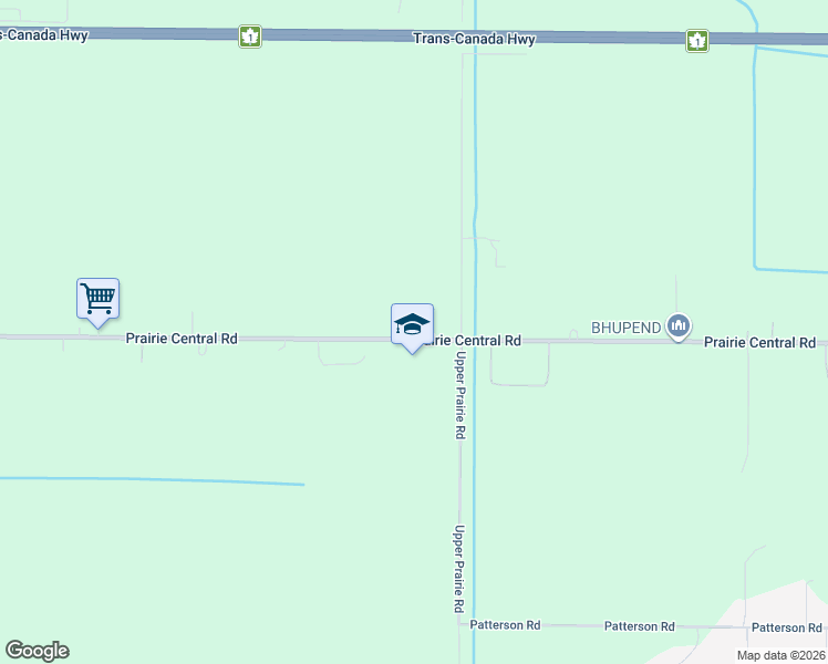 map of restaurants, bars, coffee shops, grocery stores, and more near 49539 Prairie Central Road in Chilliwack