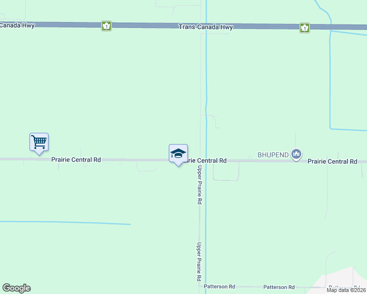 map of restaurants, bars, coffee shops, grocery stores, and more near 49517 Prairie Central Road in Chilliwack