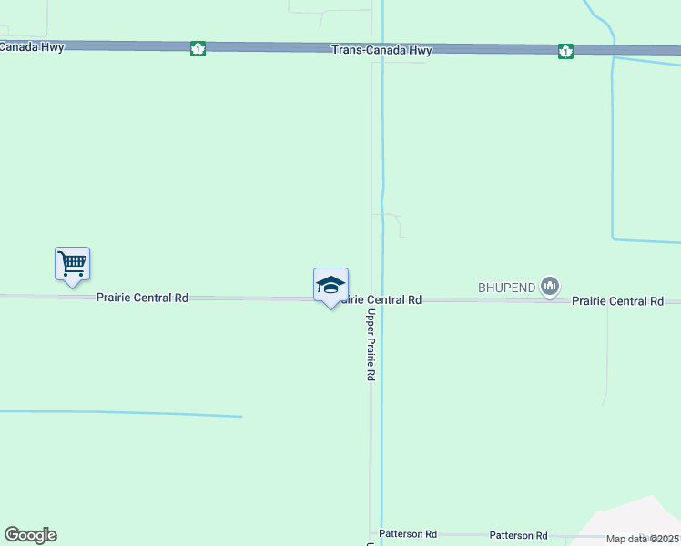 map of restaurants, bars, coffee shops, grocery stores, and more near 49517 Prairie Central Road in Chilliwack