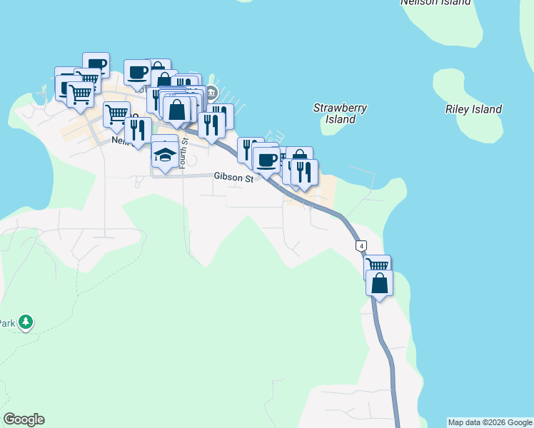 map of restaurants, bars, coffee shops, grocery stores, and more near 609 Pfeiffer Crescent in Tofino