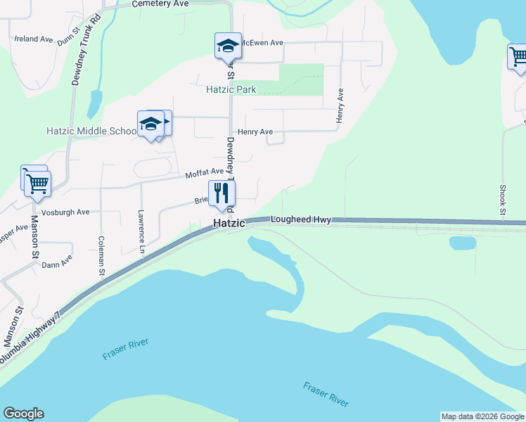 map of restaurants, bars, coffee shops, grocery stores, and more near in Mission