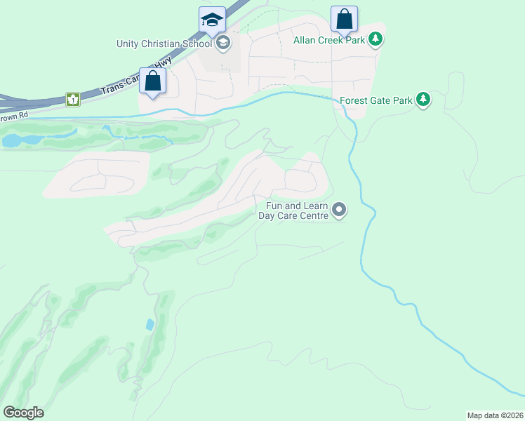 map of restaurants, bars, coffee shops, grocery stores, and more near 51076 Falls Court in Chilliwack