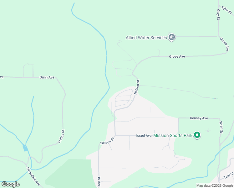 map of restaurants, bars, coffee shops, grocery stores, and more near 8335 Nelson Street in Mission