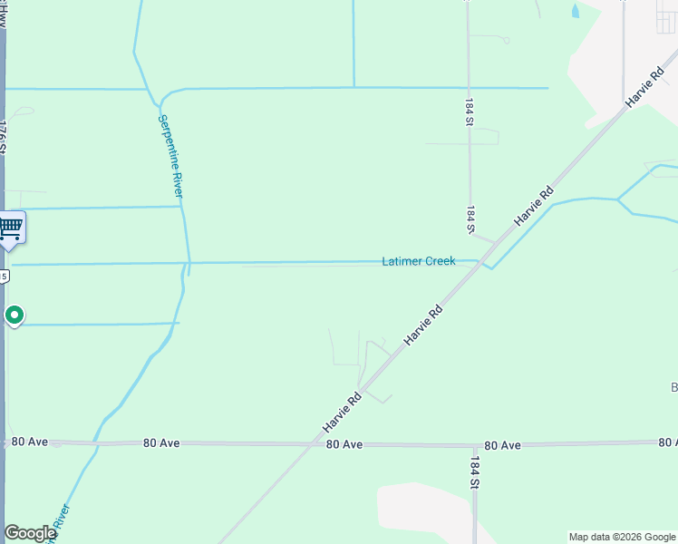 map of restaurants, bars, coffee shops, grocery stores, and more near 18172 83 Avenue in Surrey