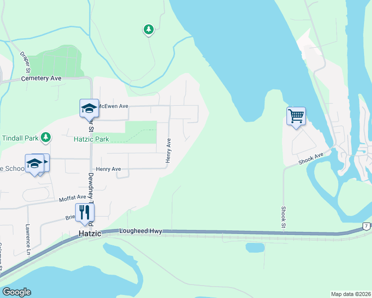 map of restaurants, bars, coffee shops, grocery stores, and more near 35298 Ewert Avenue in Mission