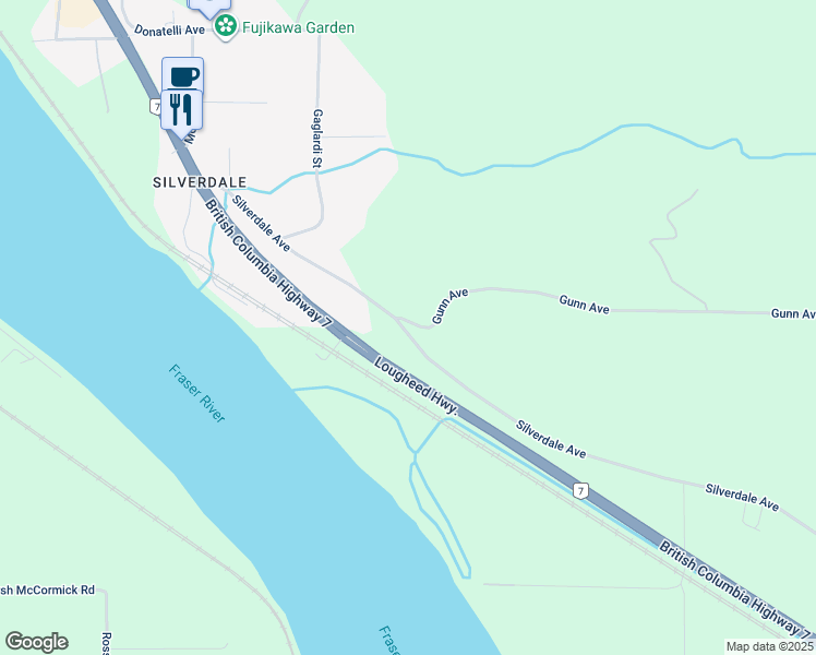 map of restaurants, bars, coffee shops, grocery stores, and more near 30013 Silverdale Avenue in Mission