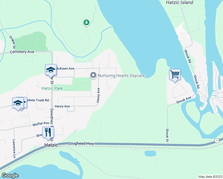 map of restaurants, bars, coffee shops, grocery stores, and more near 35294 Ewert Avenue in Mission