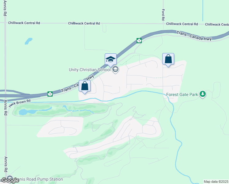 map of restaurants, bars, coffee shops, grocery stores, and more near 50905 Ford Creek Place in Chilliwack
