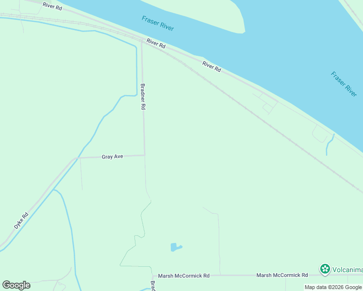 map of restaurants, bars, coffee shops, grocery stores, and more near 8410 Bradner Road in Abbotsford