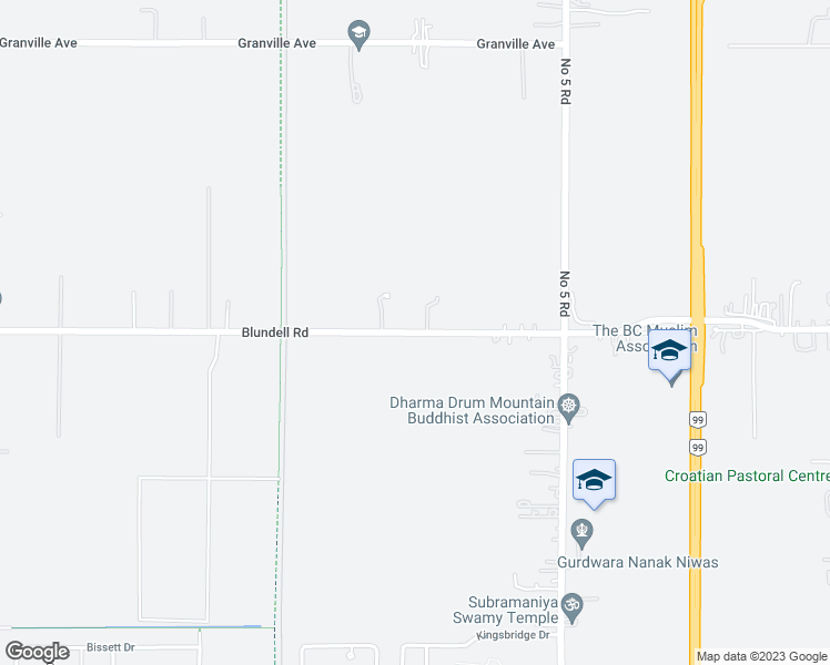 map of restaurants, bars, coffee shops, grocery stores, and more near 11491 Blundell Road in Richmond