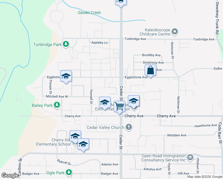 map of restaurants, bars, coffee shops, grocery stores, and more near 32758 Lightbody Court in Mission