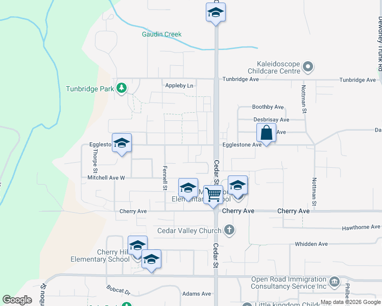 map of restaurants, bars, coffee shops, grocery stores, and more near 32699 Egglestone Avenue in Mission