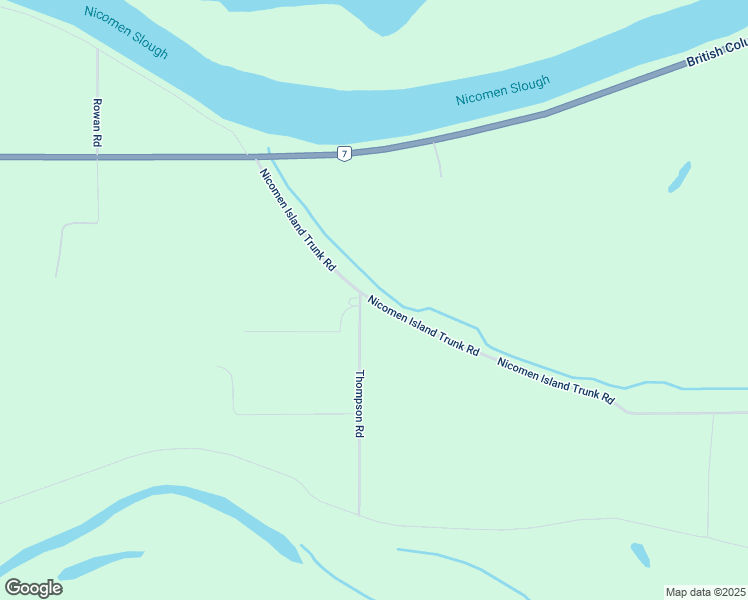 map of restaurants, bars, coffee shops, grocery stores, and more near 8468 Thompson Road in Deroche