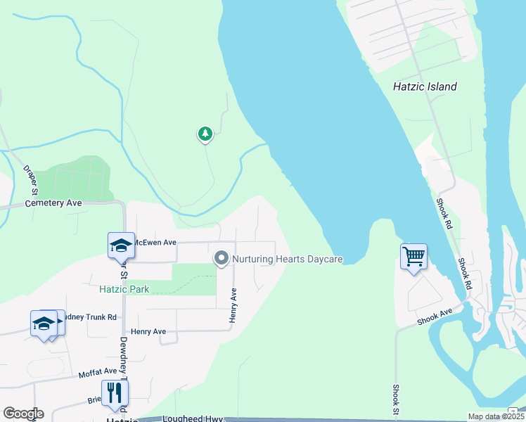 map of restaurants, bars, coffee shops, grocery stores, and more near 8592 Fripp Terrace in Mission