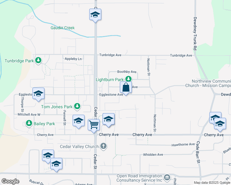 map of restaurants, bars, coffee shops, grocery stores, and more near 32923 Egglestone Avenue in Mission