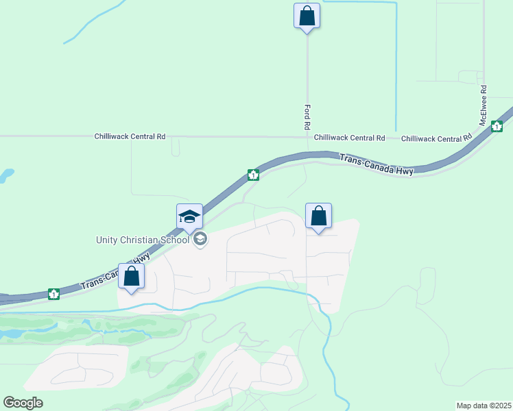 map of restaurants, bars, coffee shops, grocery stores, and more near 8511 Nixon Road in Chilliwack