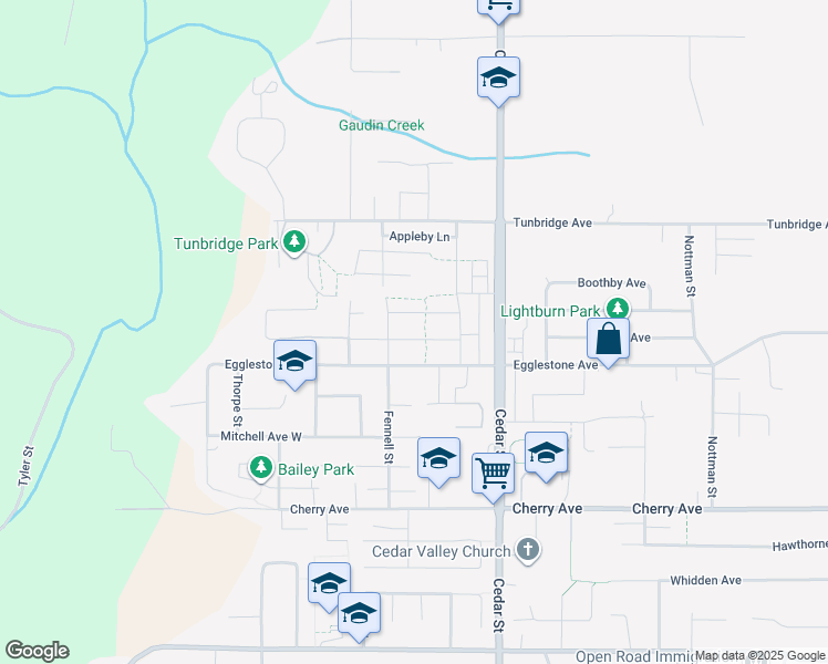 map of restaurants, bars, coffee shops, grocery stores, and more near 32689 Carter Avenue in Mission